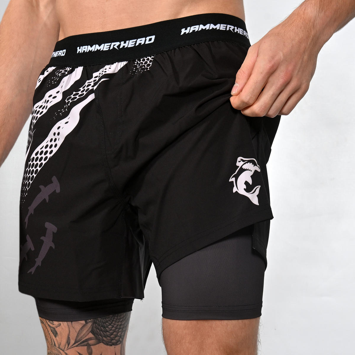 Undertow Hybrid 2in1 Shorts - Black