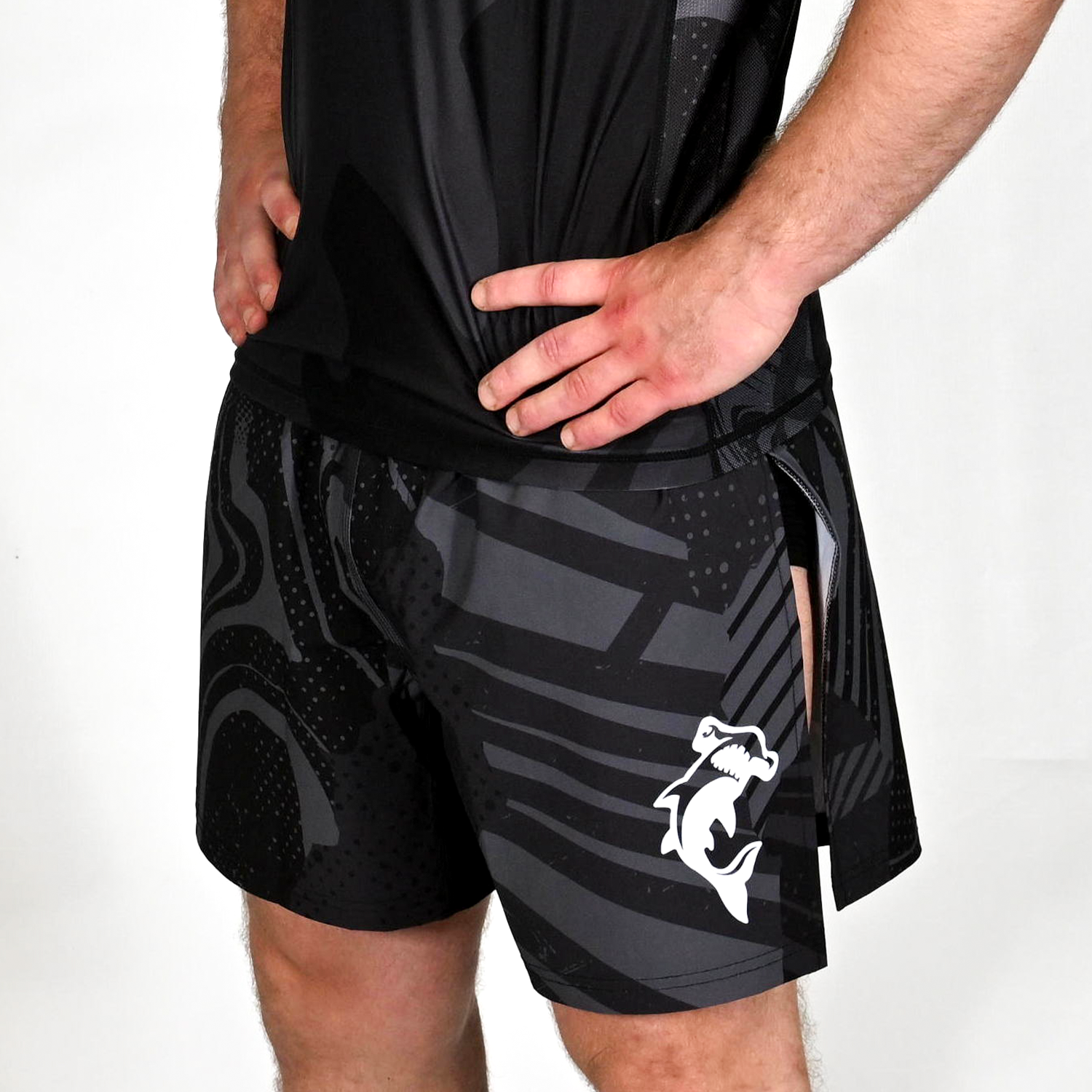 Black Apex Hybrid Shorts