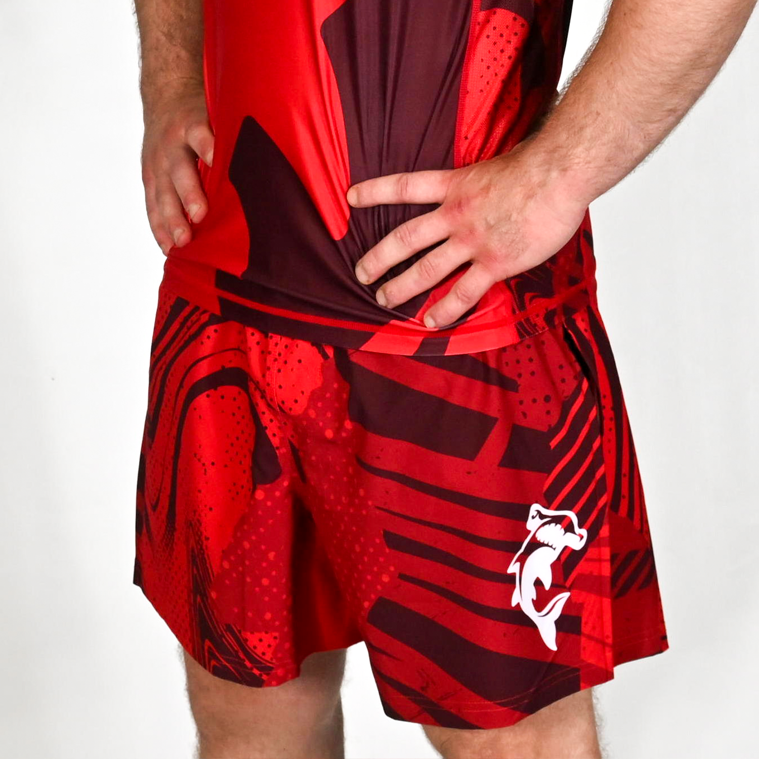 Red Apex Hybrid Shorts