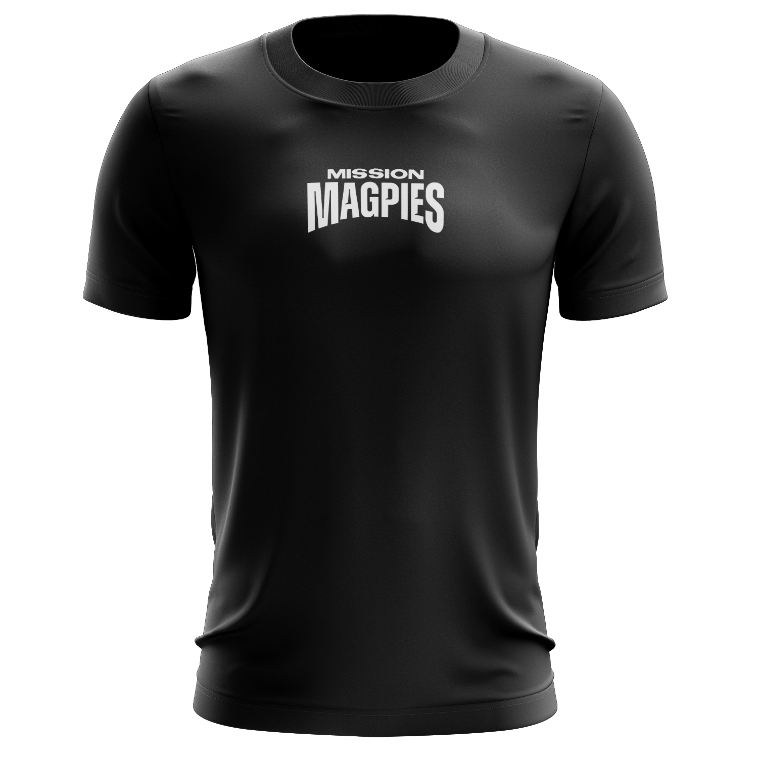 Mission Magpies Black Print Tee