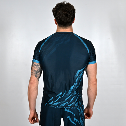 Undertow Rashguard - Cyan