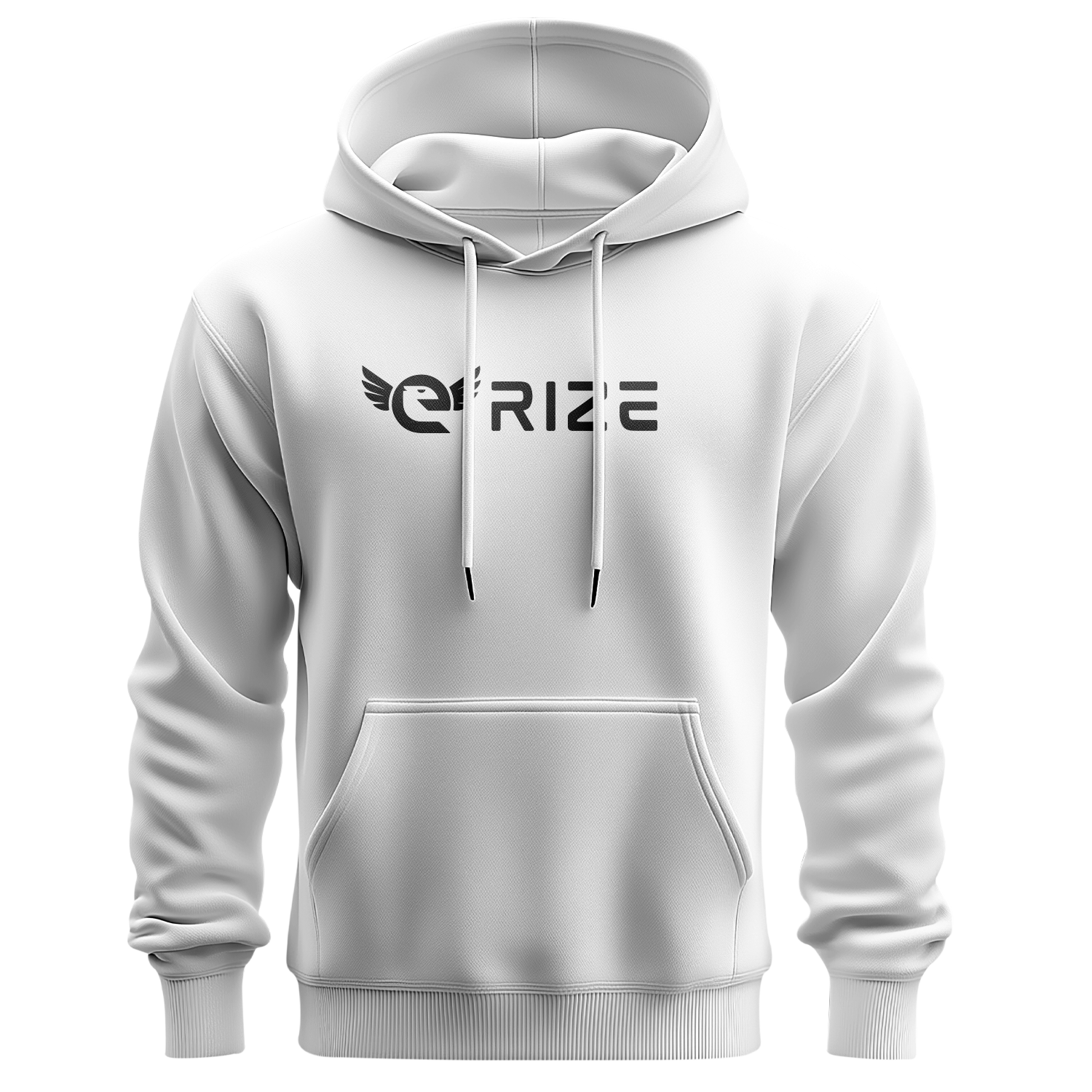 eRize Casual White Hoodie
