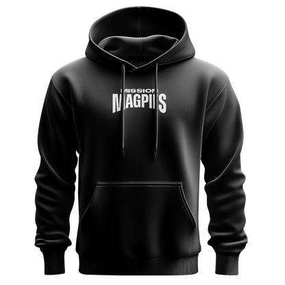 Mission Magpies Casual Black Hoodie