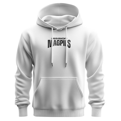 Mission Magpies Casual White Hoodie