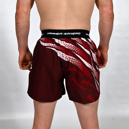Undertow Low - Mid Split Shorts - Maroon