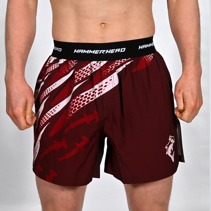 Undertow Low - Mid Split Shorts - Maroon