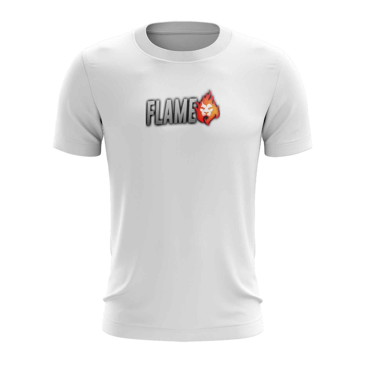 Flame White Print Tee