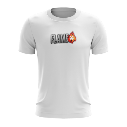 Flame White Print Tee