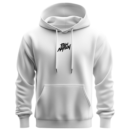 Pain Nation Casual White Hoodie