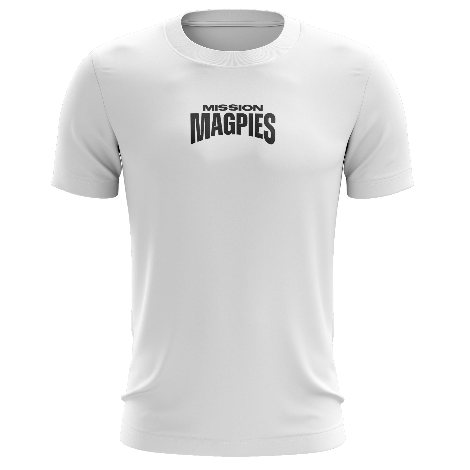 Mission Magpies White Print Tee