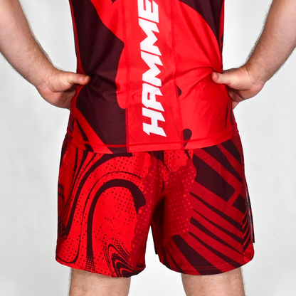 Red Apex Hybrid Shorts